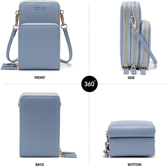 Small Crossbody Cell Phone Purse Women Mini Messenger Shoulder Handbag Wallet - Picture 4 of 6